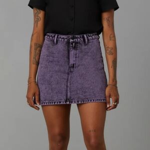 Dangerfield / Black Friday purple acid wash denim skirt